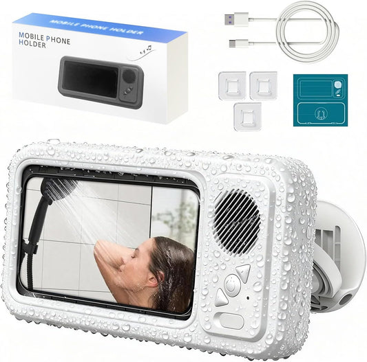 Soporte Impermeable para Ducha con Altavoz Bluetooth 360°